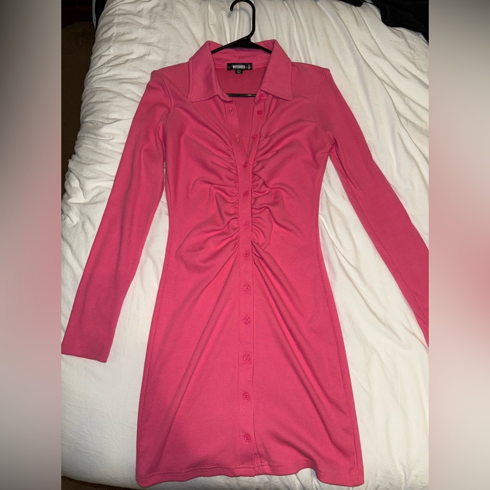 Missguided Vibrant Pink Dress